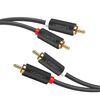 Cable De Audio M/M 2Rca/2Rca 5M Negro Ugreen Av104