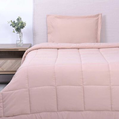 Plumón SoHome 1,5 Plazas Liso Rosado