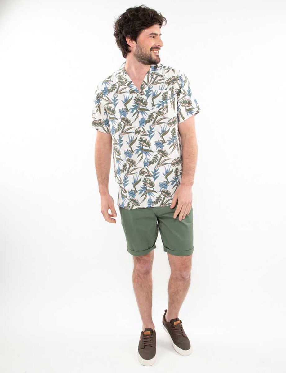 Camisa Estampada Manga Corta Hombre Portman Club