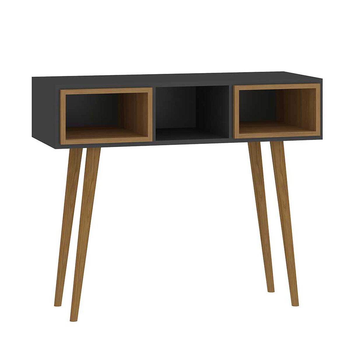 Mesa de Arrimo Jdo & Design Retro Grafito Nogal