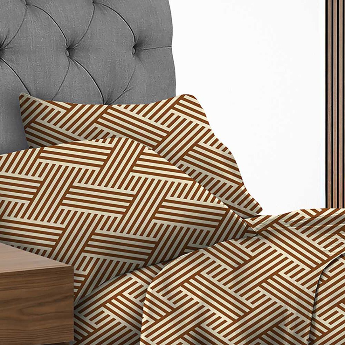 Juego de S&aacute;banas Illusions 144 Hilos King 2Nasij