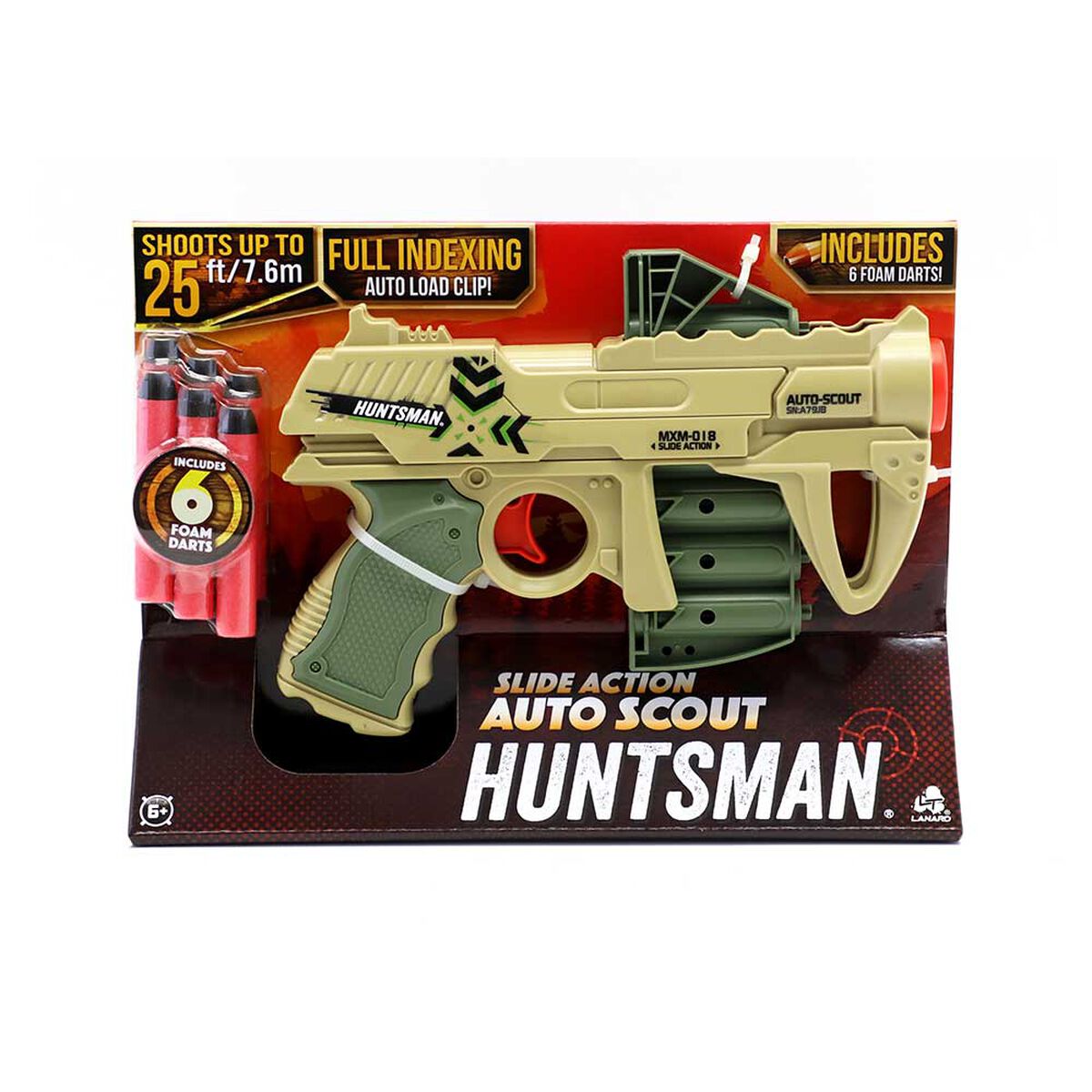 Lanzador Auto Scout 6 Dardos Huntsman