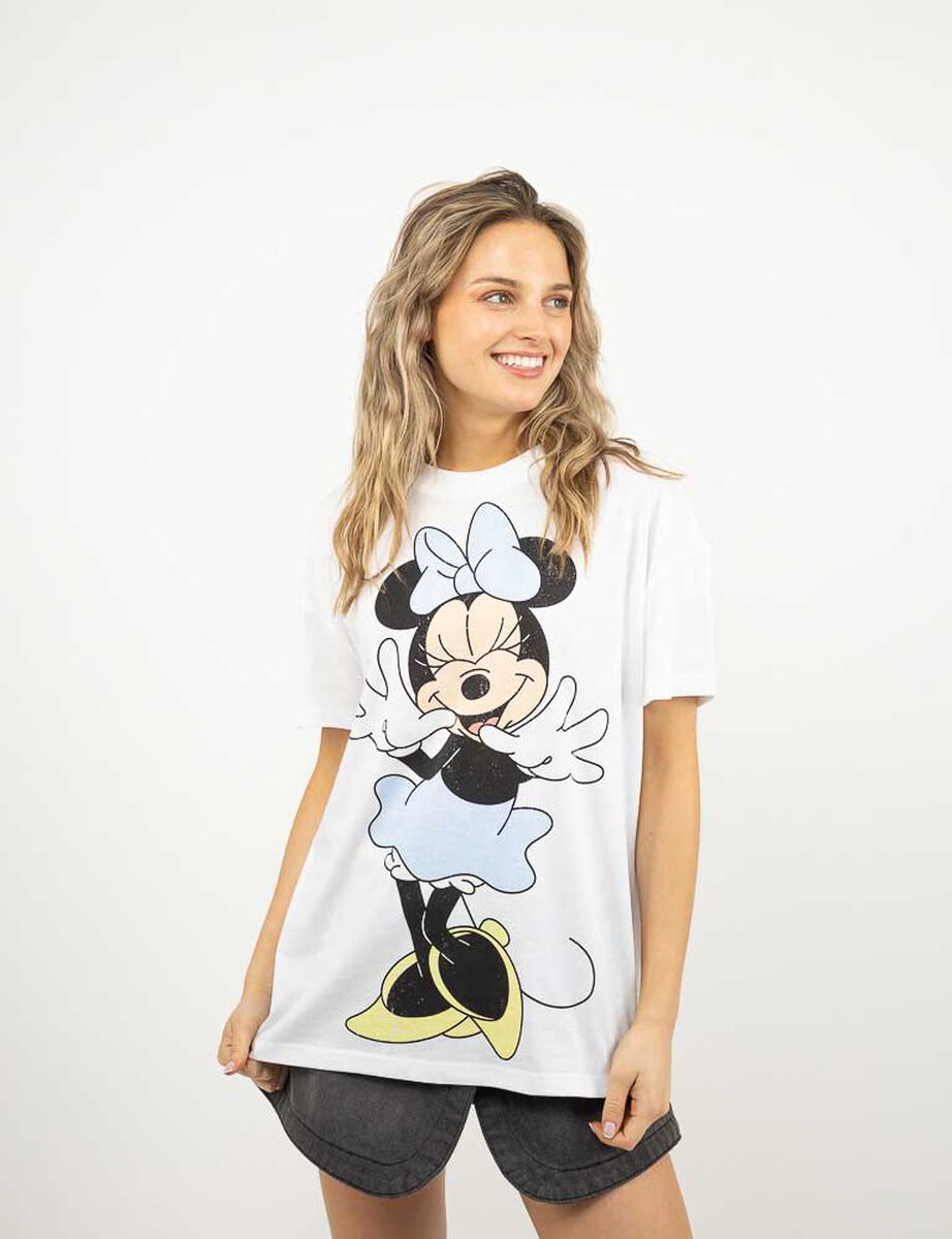 Polera Dibujos Animados Manga Corta Mujer Licencias