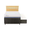 Cama Nido CIC 1,5 Plazas Excellence Plus + Respaldo Dublin Mostaza