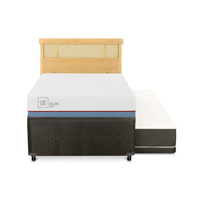 Cama Nido CIC 1,5 Plazas Excellence Plus + Respaldo Dublin Mostaza