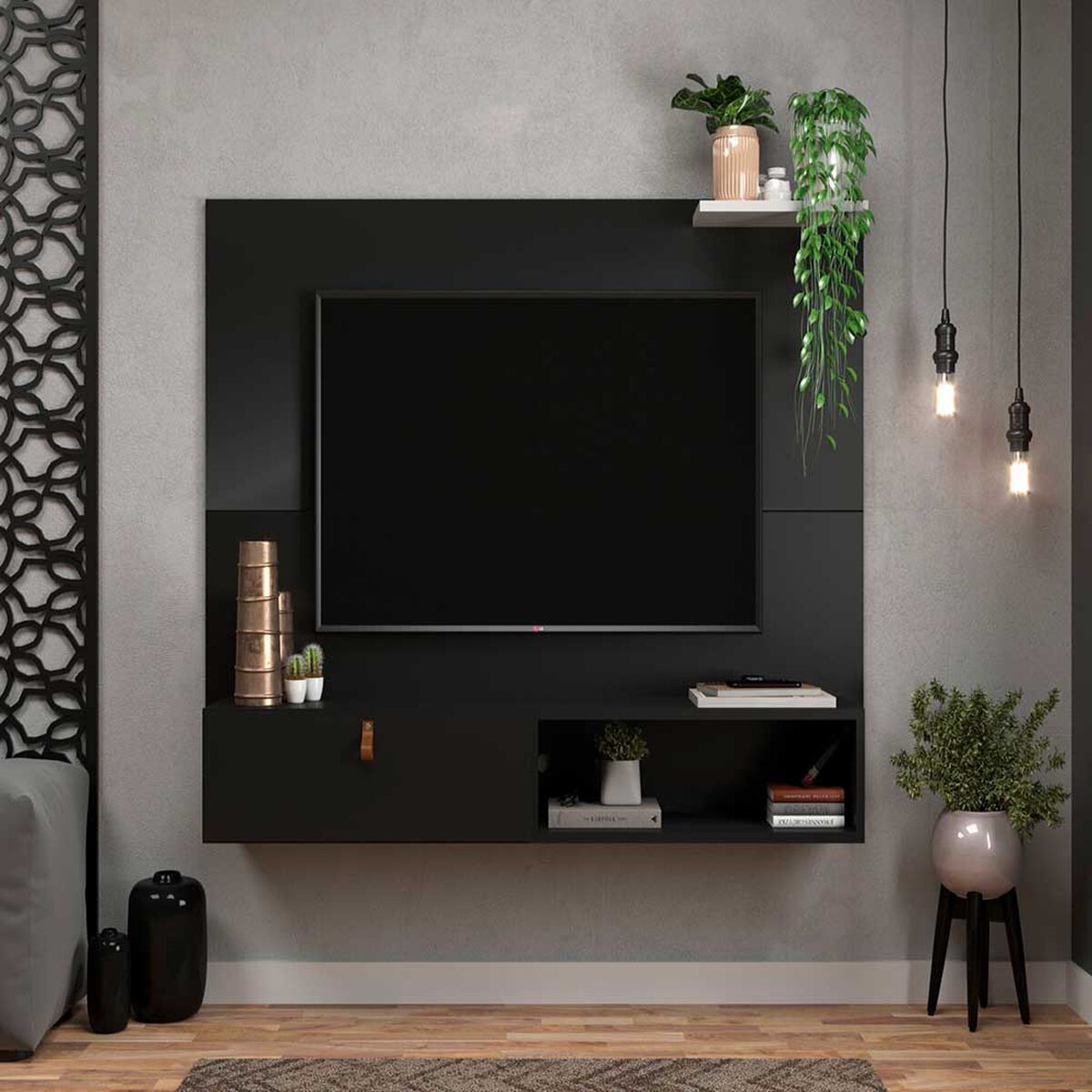 Panel TV Almore Italia Hasta 50" Negro