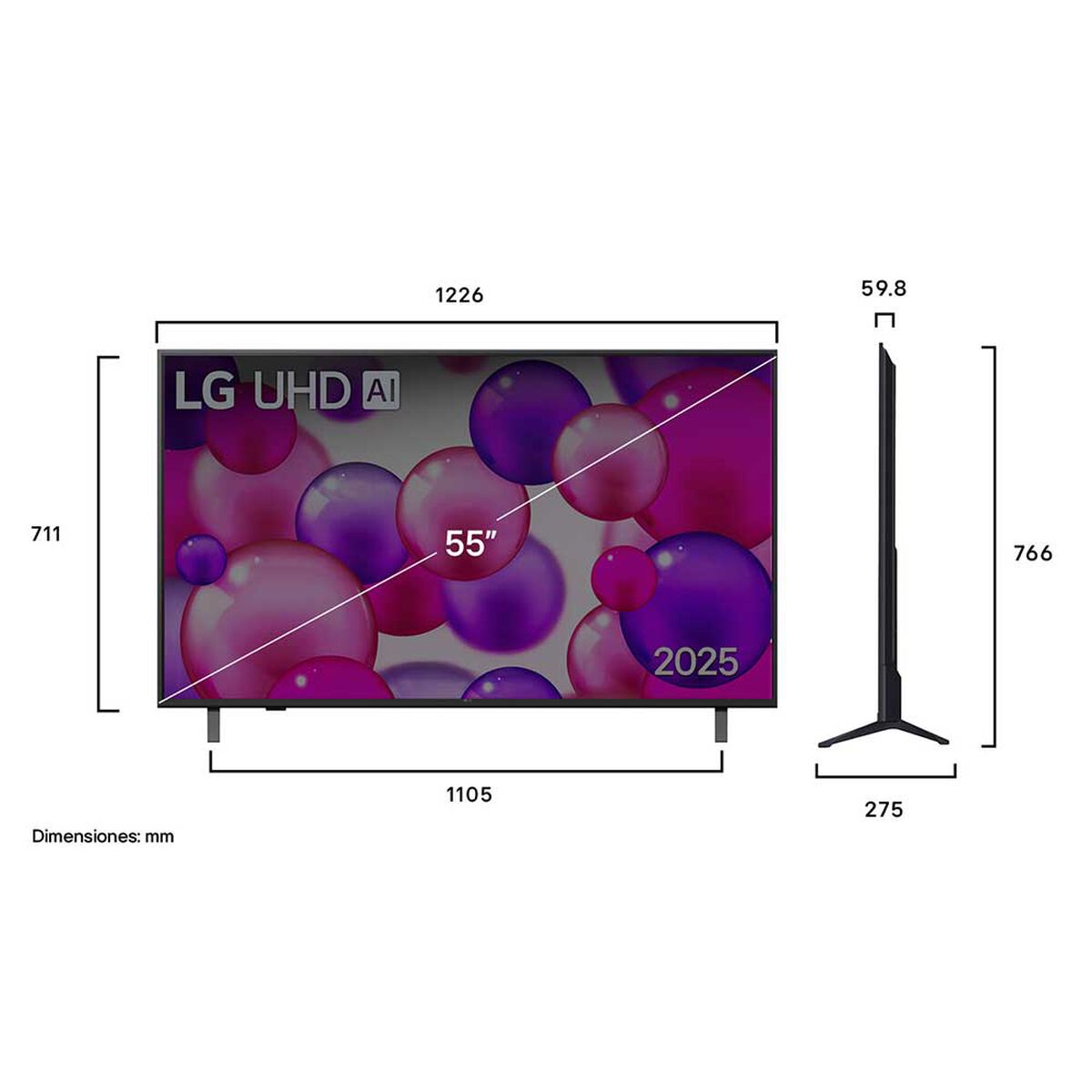 Televisor 55" LG Smat Tv 4K Ultra HD