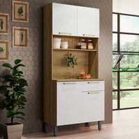 Mueble de Cocina Roca Avela Miel Blanco 1 Cajón 4 Puertas
