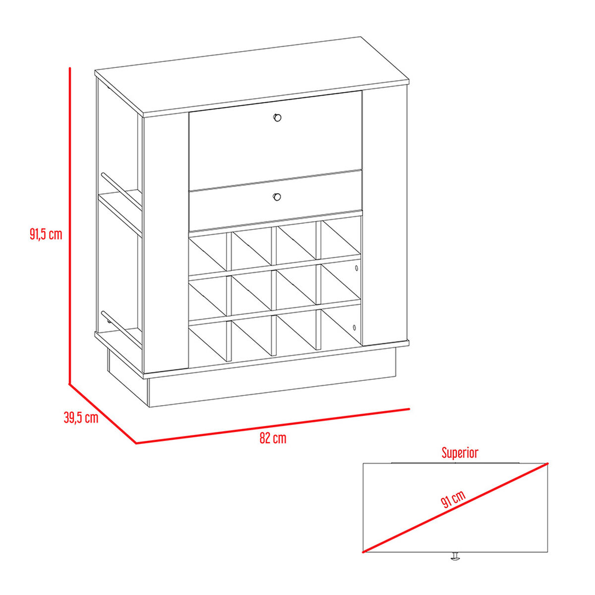 Mueble Bar TuHome New York 1