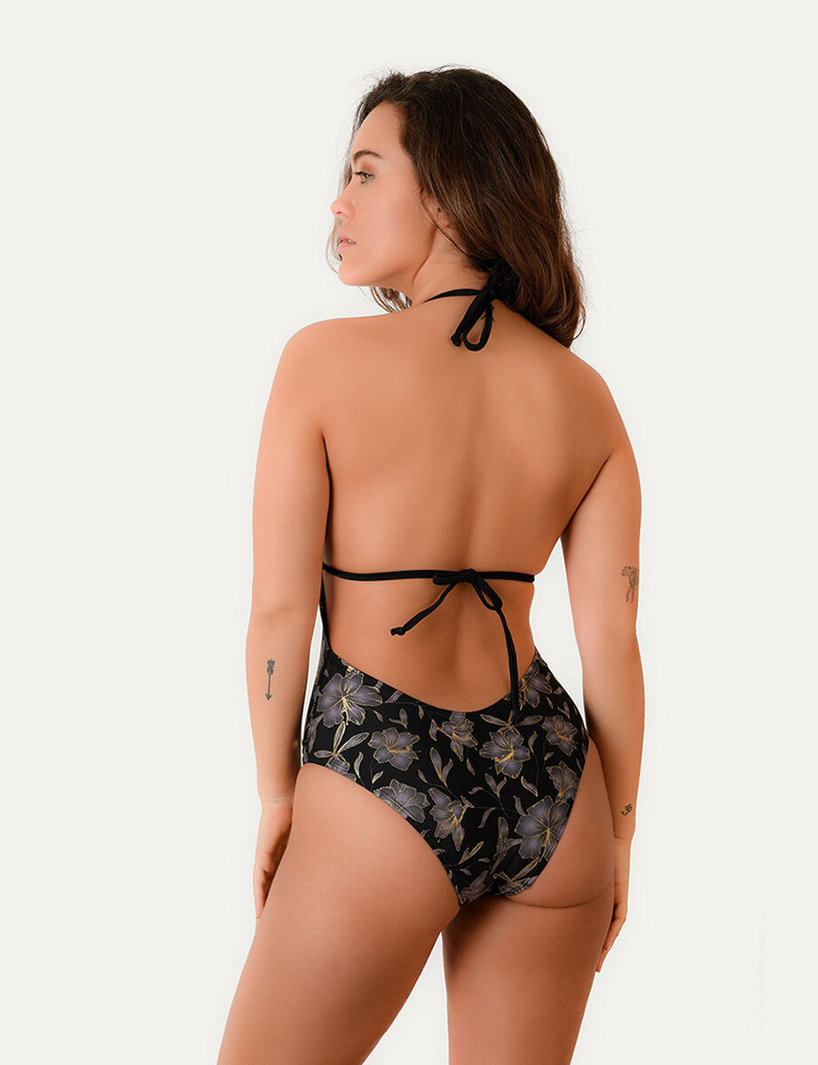 Traje de Baño Triangulo Flores