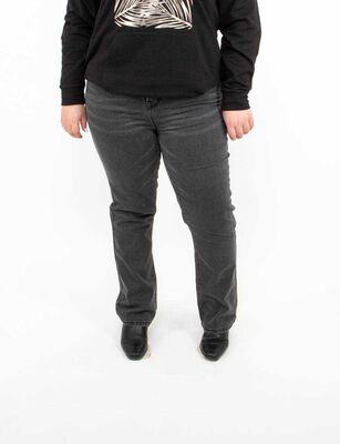 Imagen 1 del producto Jeans Straight Mujer Icono Azul, Negro