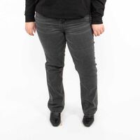 Jeans Straight Mujer Icono Negro