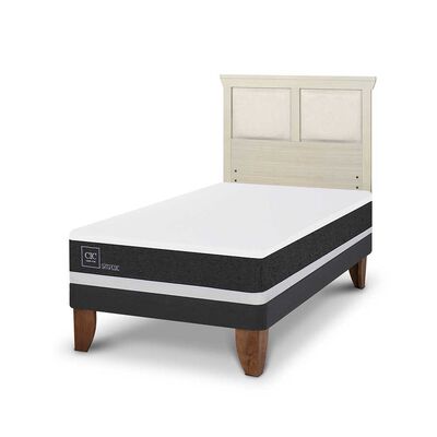 Imagen 2 del producto Cama Europea CIC 1,5 Plazas Ortopedic + Respaldo Torino Alpino