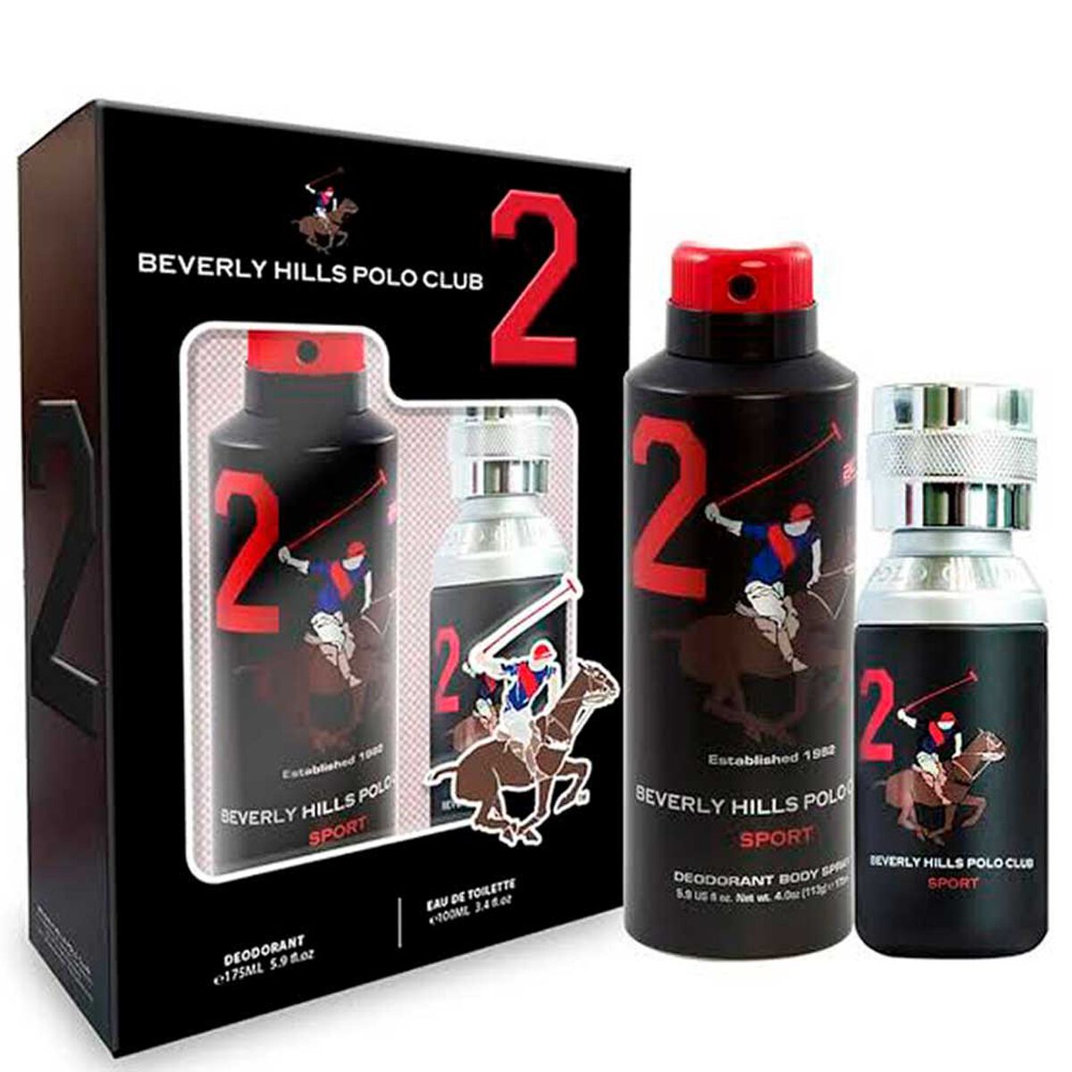 Set Perfume Beverly Hills Polo Hombre Two EDT 50 ml + Deo