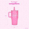 Vaso T&eacute;rmico UMA Barbie Print 590ml Acero Inox Rosa