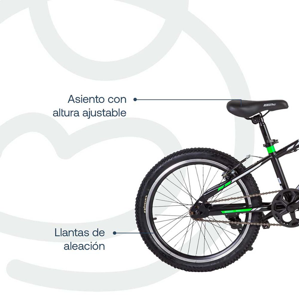 Bicicleta Kyson 20 Verde Bebesit