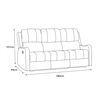 Sofá Reclinable Zoy Home Tokio 3 Cuerpos Negro