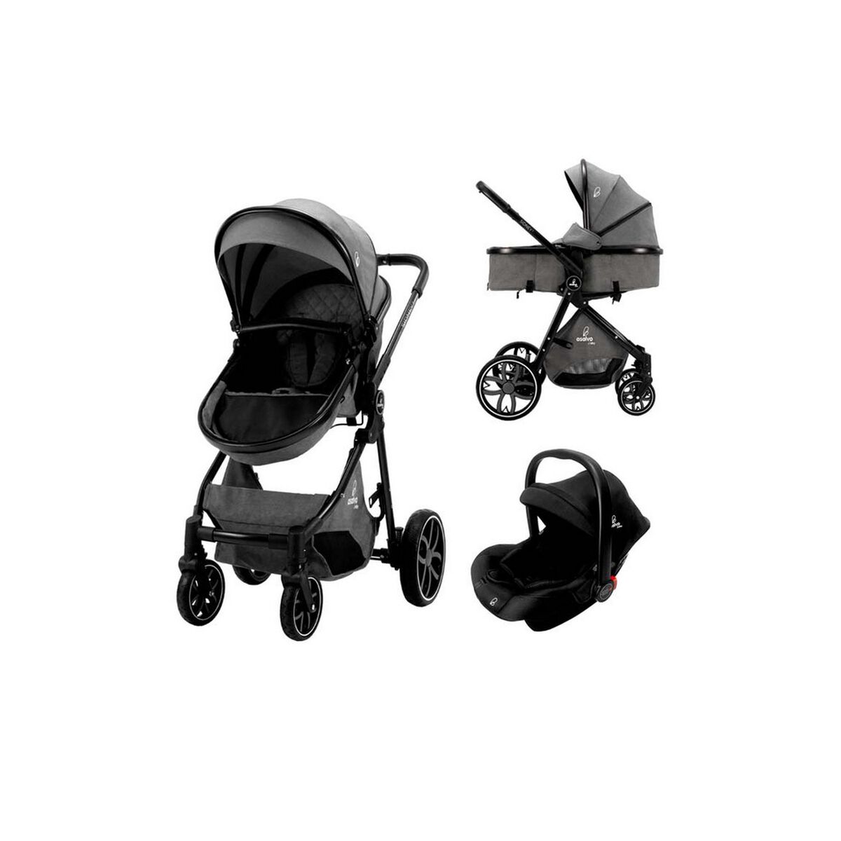 Coche Convertible Sidney Ii Grey Asalvo