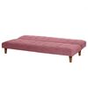Futón Latam Home Turin Velvet 3 Cuerpos Palo Rosa