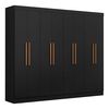 Closet Di Poretti Design Paris 8 Puertas 4 Cajones Negro