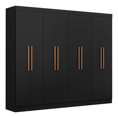 Closet Di Poretti Design Paris 8 Puertas 4 Cajones Negro