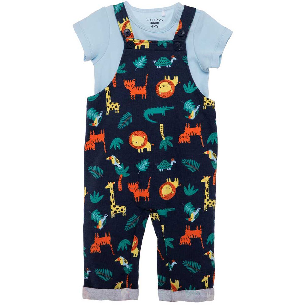 Conjunto Bebe 2 Piezas de Algodón Chess Baby
