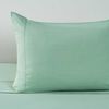 Juego de S&aacute;banas American Family 1.5 Plazas Liso Prewash Menta