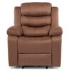 Juego de Living Daniels Sof&aacute; 3 Cuerpos Reclinable + 2 Berger Norman Caf&eacute;