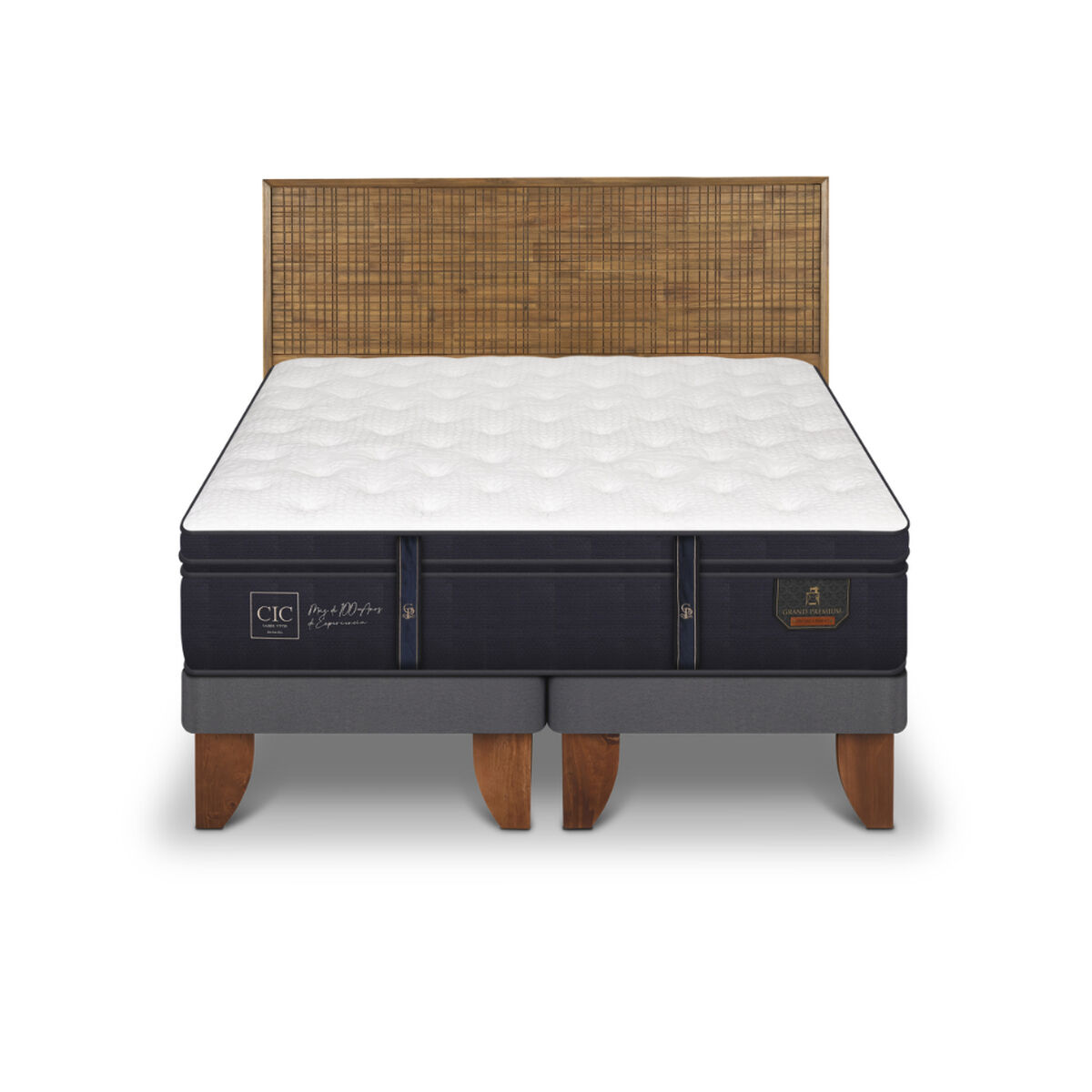 Cama Europea CIC King Grand Premium + 1 Respaldo Adria