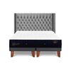 Cama Europea CIC Base Dividida King Premium + Respaldo Sesia