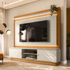 Home TV Di Poretti Design Guararapes Hasta 75" Caf&eacute; Claro