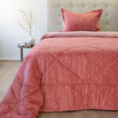 DORAL Cubrecama Doral 1.5 Plazas Outboss Estampado Nebula Sherpa D1