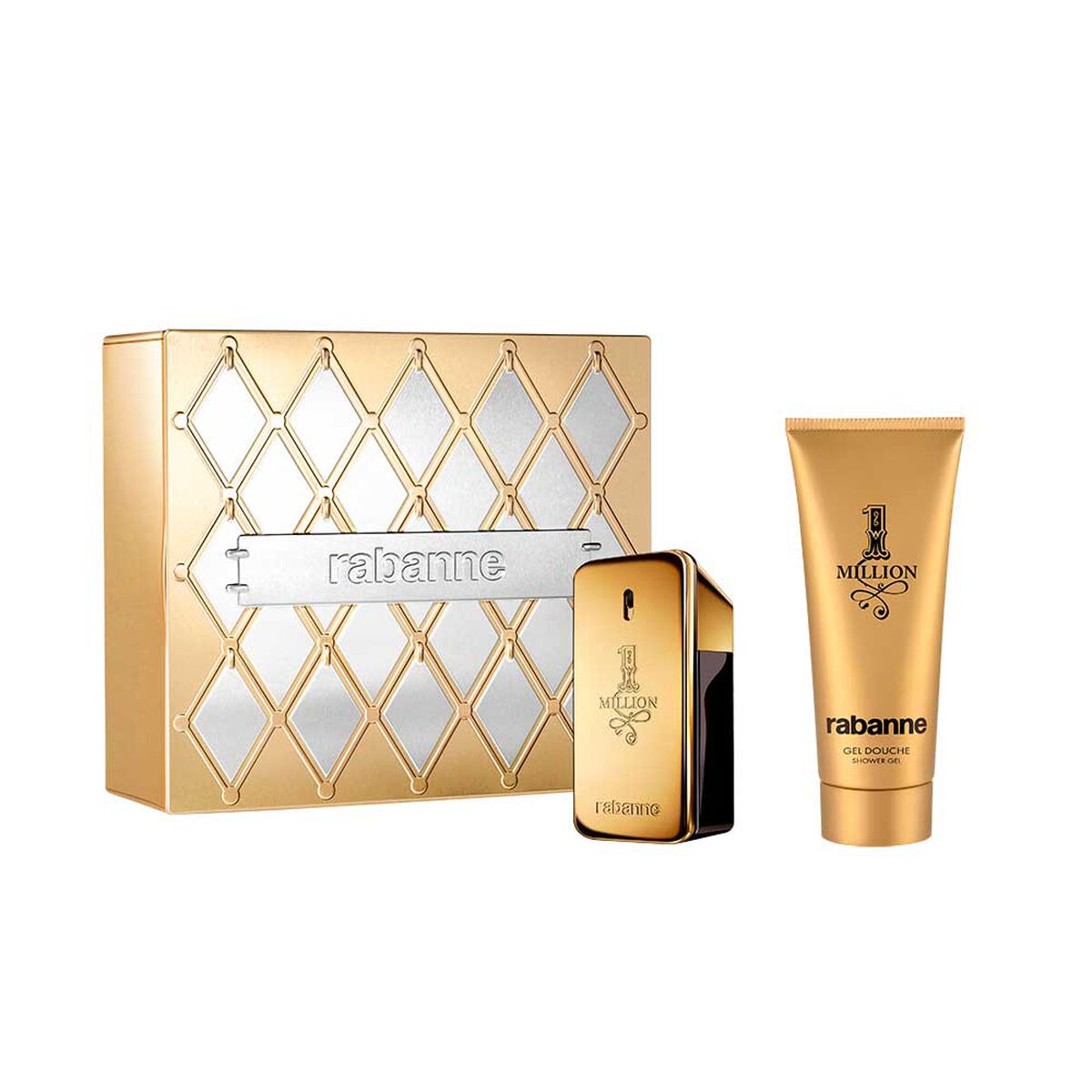 Set Perfume Paco Rabanne Hombre 1 Million EDT 50 ml + Gel de Ba&ntilde;o 100 ml