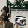 Audífonos Bluetooth Over Ear Urbano Orejas de Gato Blanco/Rosado