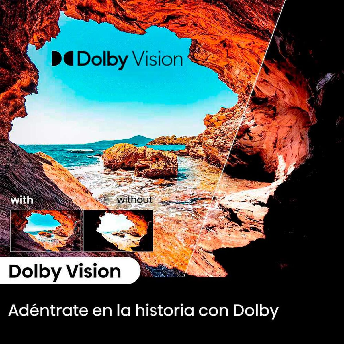 Smart TV LED 50" Hisense 4K UHD VIDAA 50A6N