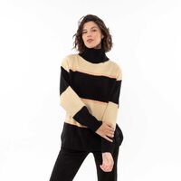 Sweater Mujer Alma Negro, Rosado