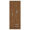 Combo Cama Alta Casanova 1 Plaza Espresso Filadelphia + Cajonera + 2 Repisas + Clóset 3 Puertas 2 Cajones