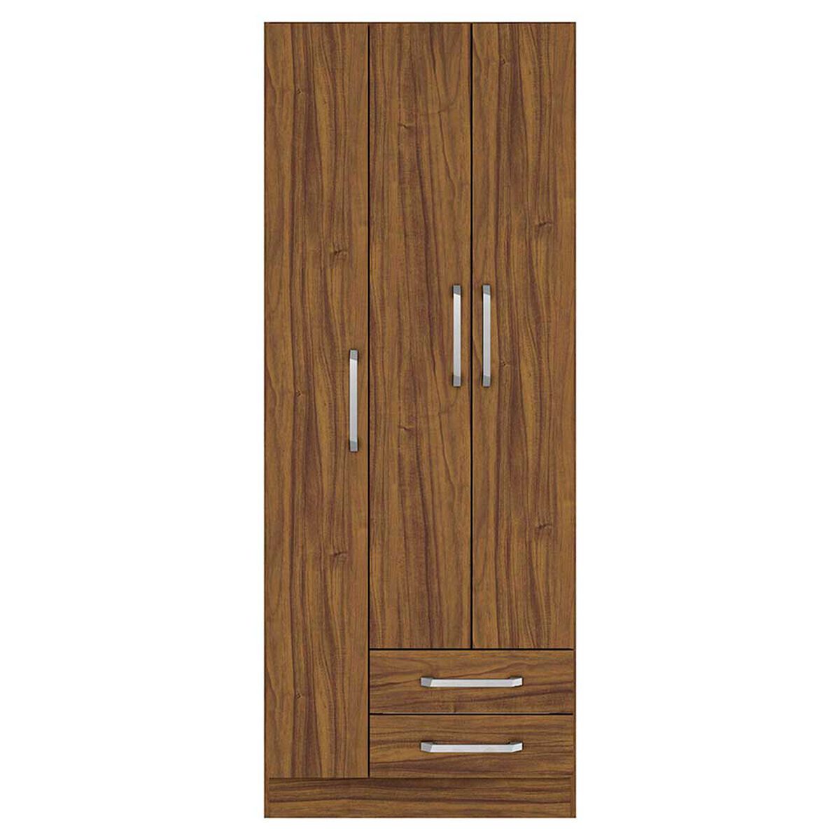 Combo Cama Alta Casanova 1 Plaza Espresso Filadelphia + Cajonera + 2 Repisas + Clóset 3 Puertas 2 Cajones