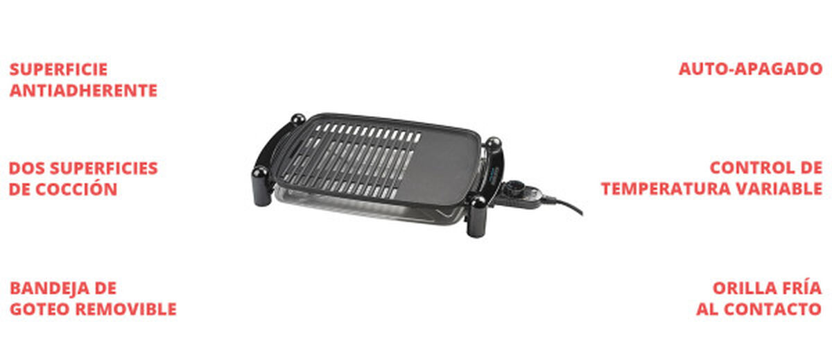 Parrilla Eléctrica Black Decker IG201-CL