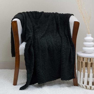 Manta Doral Chiporro Jacquard 127x152 cm Negro