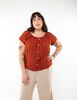 Blusa Botones Manga Corta Mujer Extralindas