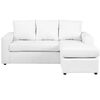 Juego de Living Bodevir Bi-L PU Sof&aacute; 2 Cuerpos + Chaise Longue + Dos Pouf 1 Cuerpo Blanco&nbsp;