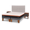 Cama Europea CIC Base Dividida King Bee Comfort + Respaldo + 2 Veladores