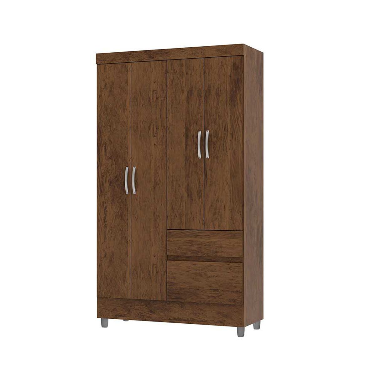 Closet Vekkahome Americano 4 Puertas 2 Cajones Caf&eacute;