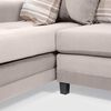 Sofá Seccional Izquierdo Living Factory Milan 3 Cuerpos Beige