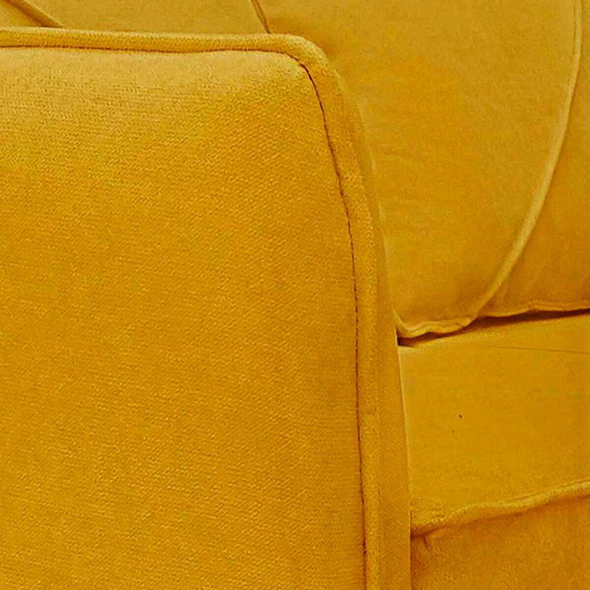 Sof&aacute; Elegant Detail Atlanta 3 Cuerpos Tela Oro