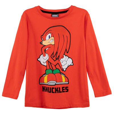 Polera Manga Larga de Algodón Niño Sonic