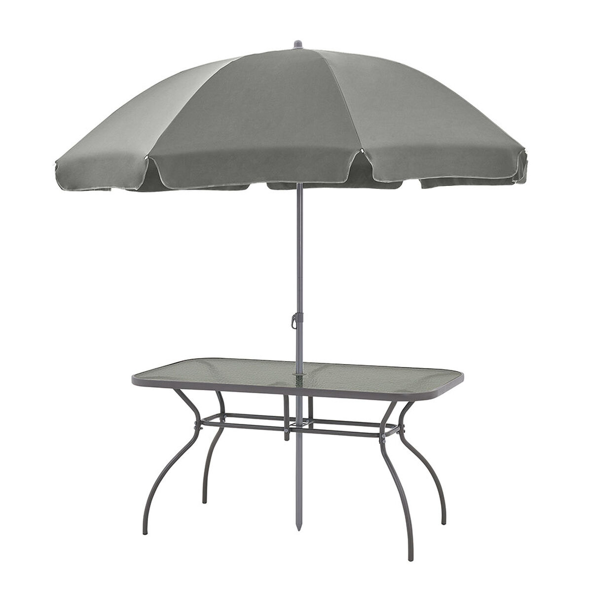 Juego de Comedor para Terraza Casanova 6 Sillas Negro