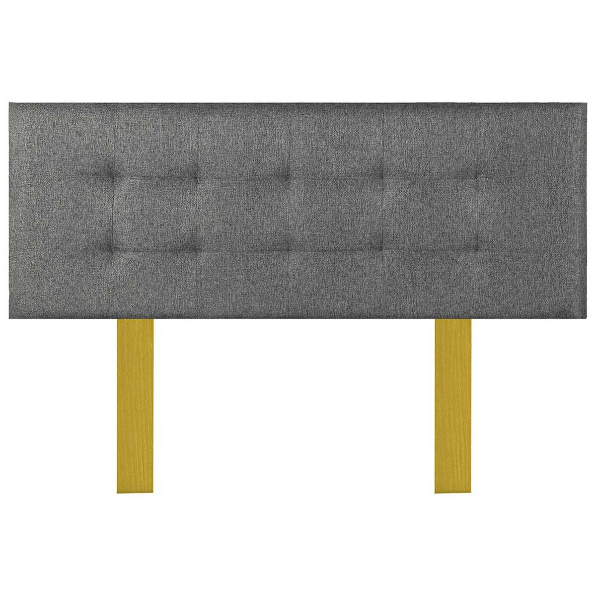 Combo Cama Europea Prelude Radiant 2 Plazas Normal + Respaldo Urban Gris + Pack Almohadas