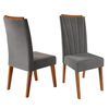 Juego de Comedor Di Poretti Glamour 8 Sillas Gris